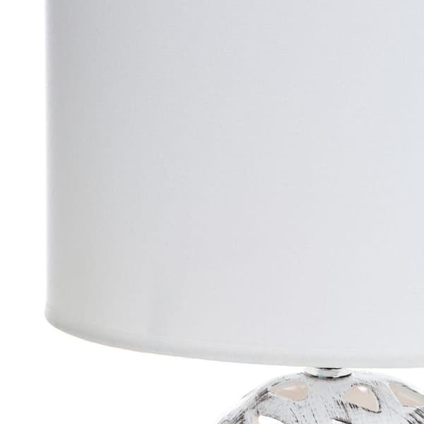 DEKORATIV LAMPA DAKOTA (2) 25 X 16 X 40 CM VIT