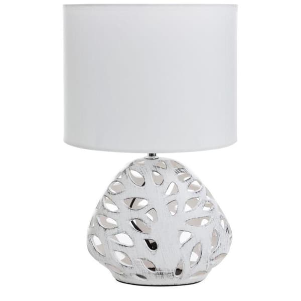 DEKORATIV LAMPA DAKOTA (2) 25 X 16 X 40 CM VIT