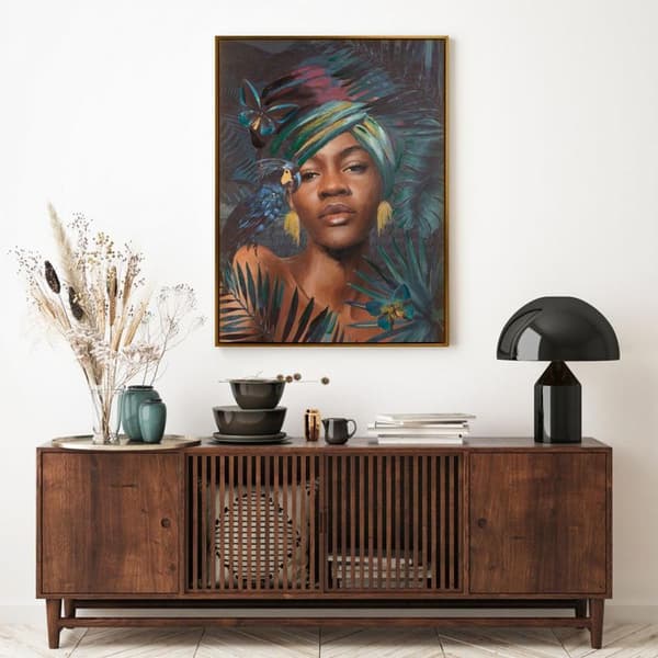 BILLEDE 467B 60 X 80 CM MØRK TURKIS
