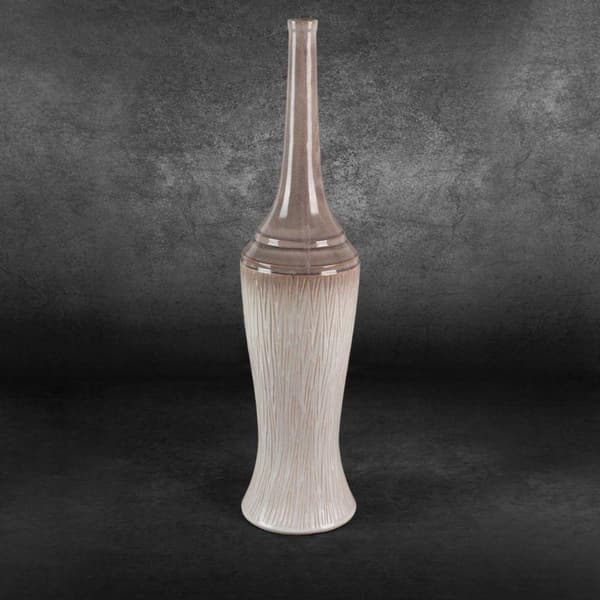 DEKORATIV VASE ROSINA (02) FI 18 X 76 CM CREME