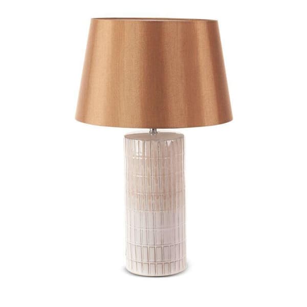 DEKORATIV LAMPE EDNA (01) FI 33 X 56 CM CREME