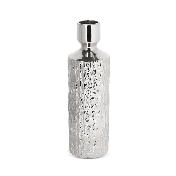 DEKORATIV VASE ERNA FI 13 X 43 CM SØLV