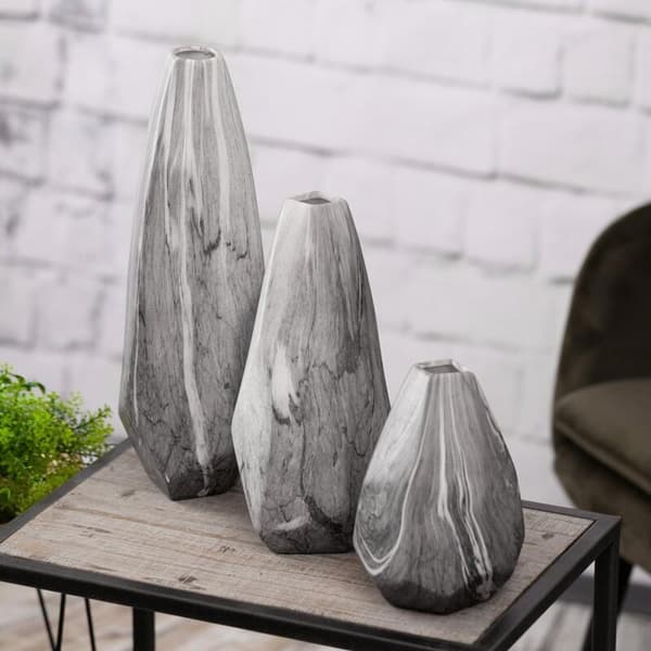 DEKORATIV VAS NIKOL (01) 14 X 13 X 40 CM STÅL
