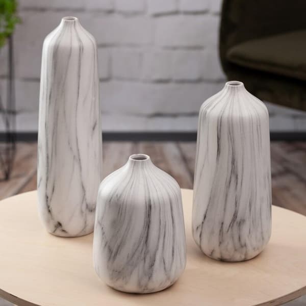 MIJA DEKORATIV VASE (02) 15 X 15 X 33 CM CREME