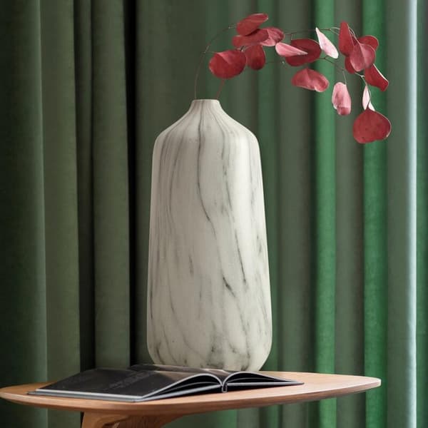 MIJA DEKORATIV VASE (02) 15 X 15 X 33 CM CREME