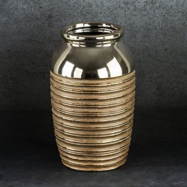 DEKORATIV VASE DORI (02) FI 17 X 28 CM GULD