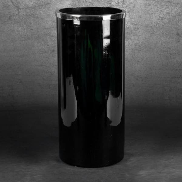 DEKORATIV GLASVAS CAPRI (04) FI 21 X 45 CM SVART