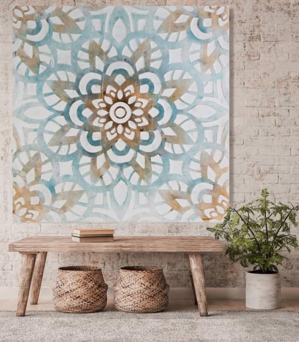 BILLEDE 486A 80 X 80 CM BLÅ
