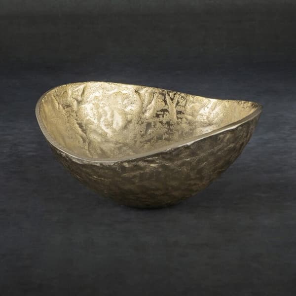 DEKORATIV SKÅL PEDRO1 (09) 22 X 21 X 10 CM GULD