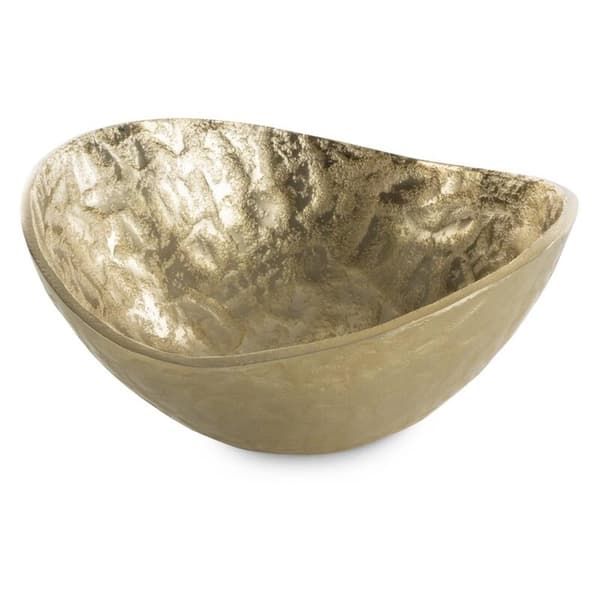 DEKORATIV SKÅL PEDRO1 (09) 22 X 21 X 10 CM GULD