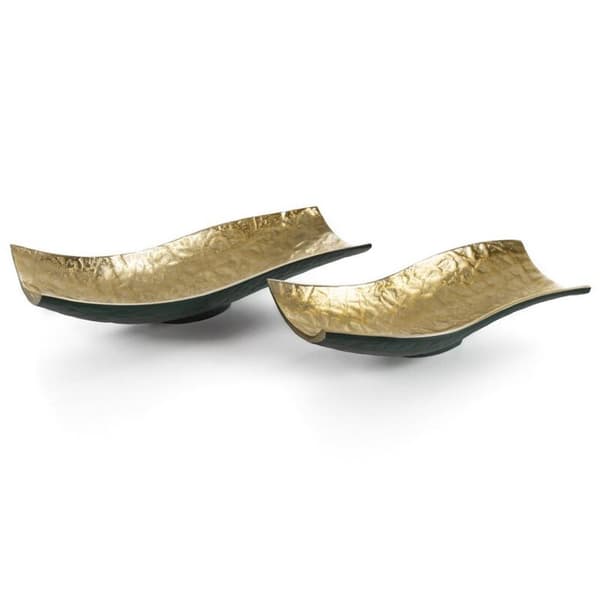 DEKORATIV SKÅL PEDRO2 (03) 33 X 15 X 8 CM GULD