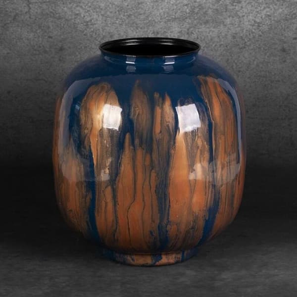 DEKORATIV VASE KAJA (02) FI 30 X 34 CM BLÅ