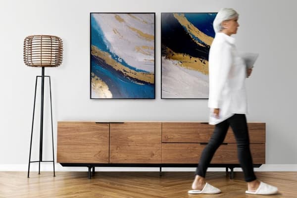 BILLEDE 605 60 X 90 CM GRÅ