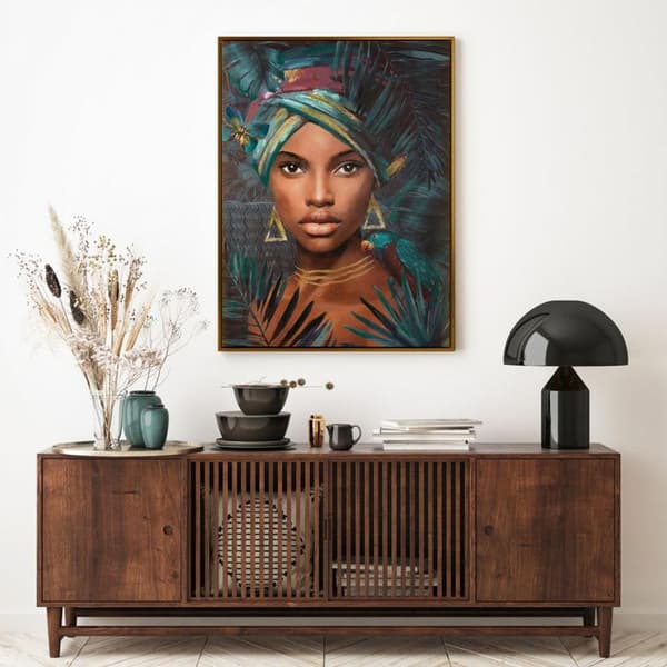 BILLEDE 467A 60 X 80 CM MØRK TURKIS