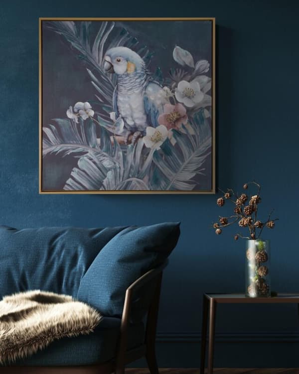 BILLEDE 619 60 X 60 CM MARINEBLÅ