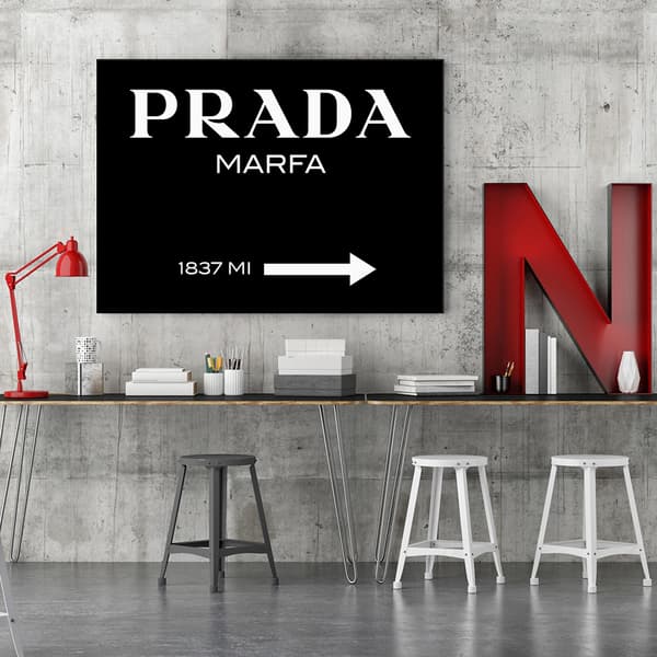 Bild på duk, med inskriptioner Svart - 90x60