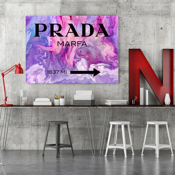 Billede, med inskriptioner Lilla - 120x80
