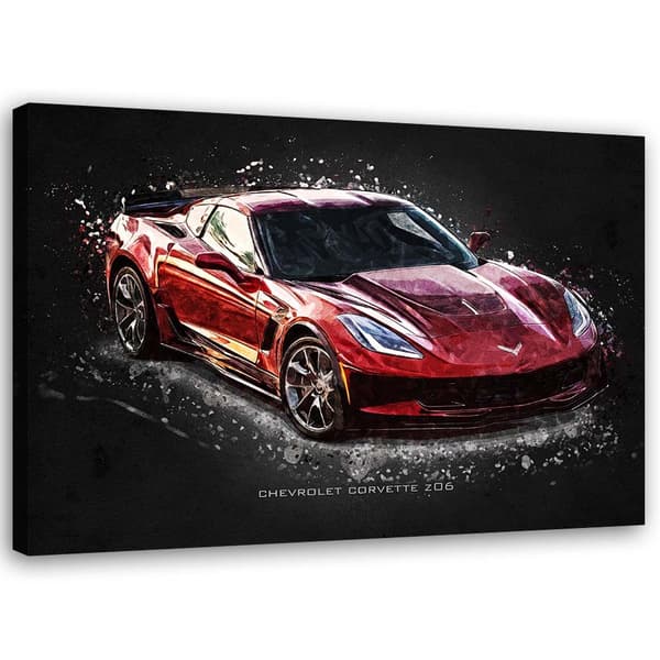 Canvastavla, Chevrolet Corvette Z06 - Gab Fernando - Gab Fernando - 120x80