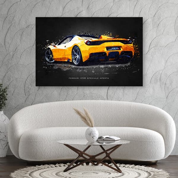 Billede på lærred, Ferrari 458 Aperta - Gab Fernando - 120x80
