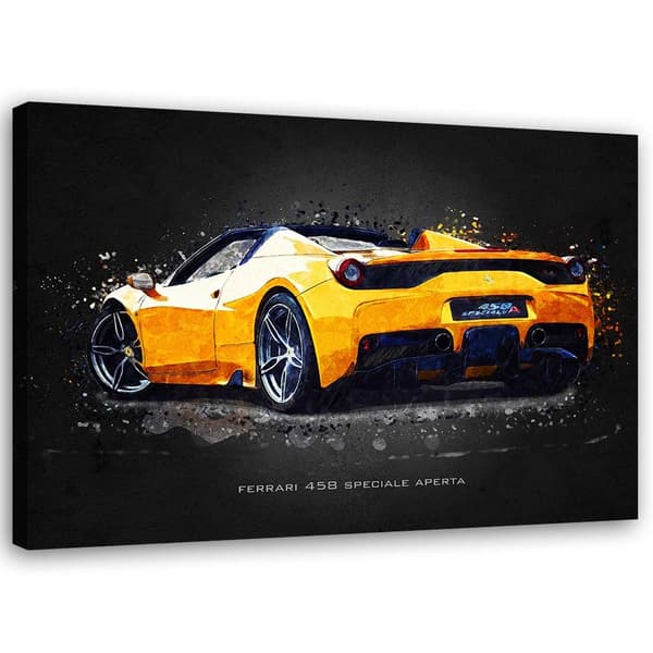 Billede på lærred, Ferrari 458 Aperta - Gab Fernando - 100x70