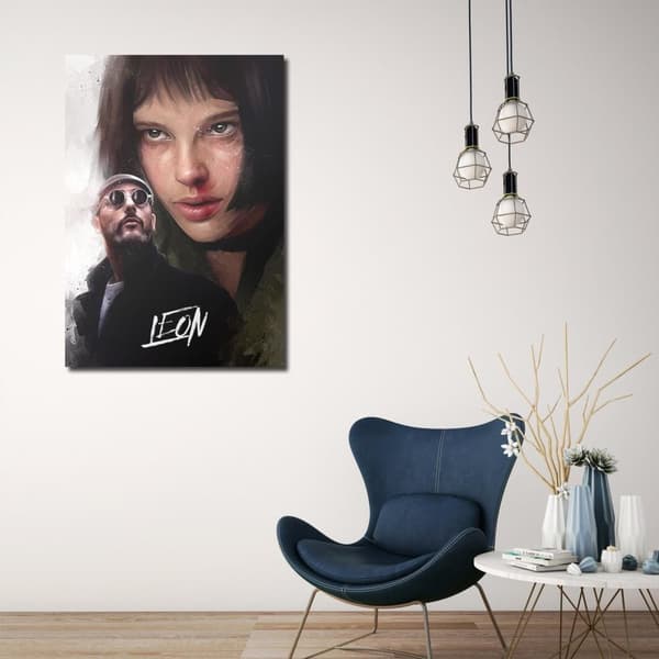 Målning, karaktärer från filmen Leon - Dmitry Belov - 70x100