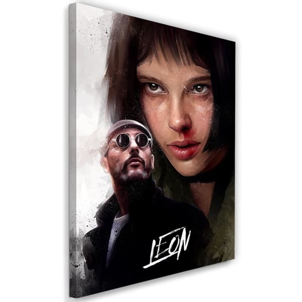 Målning, karaktärer från filmen Leon - Dmitry Belov - 70x100