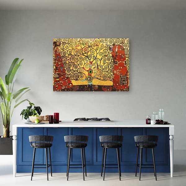 Maleri på lærred, Gustav Klimt Livets træ - 60x40