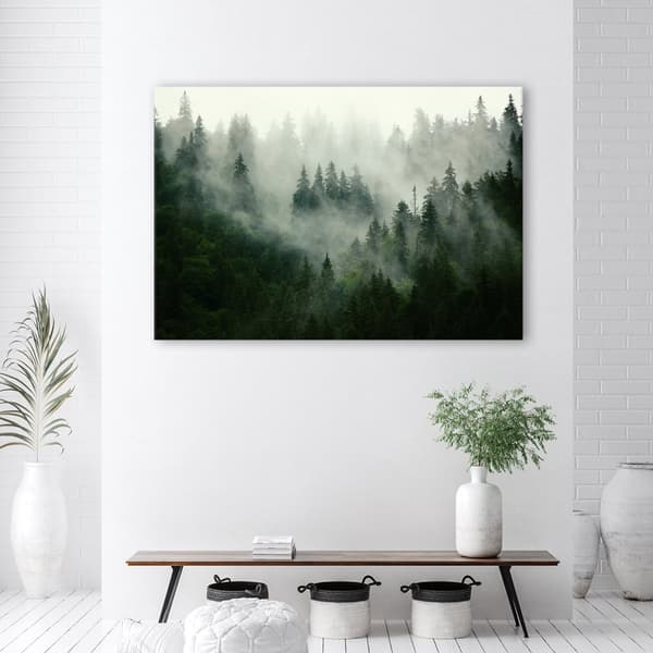 Kuva kankaalle, Metsä sumussa - 120x80