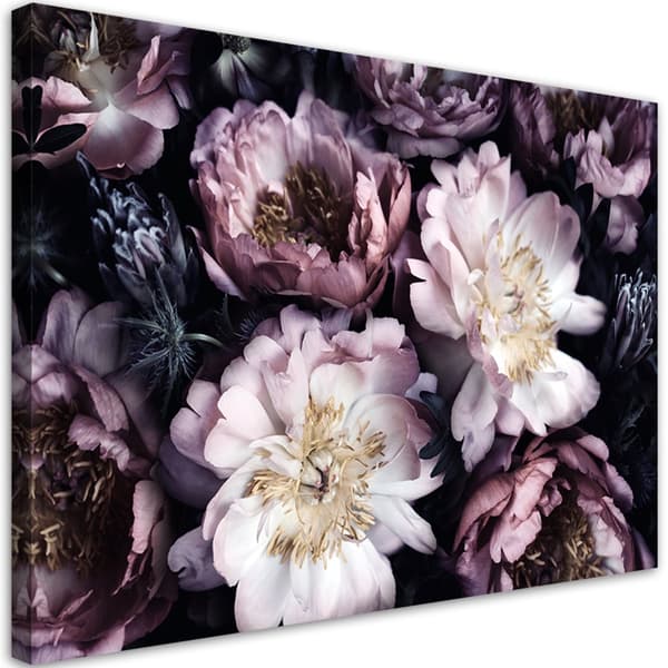 Billede, Pæoner Blomsterbuket Have Vintage - 120x80