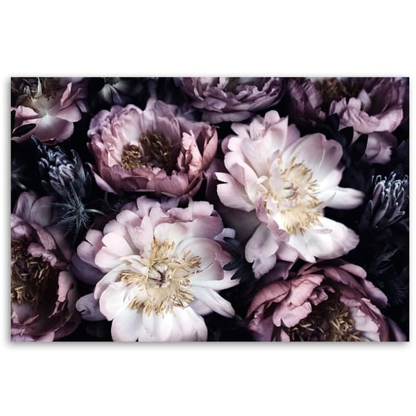 Bild, Pioner Blombukett Trädgård Vintage - 100x70