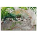Miniatyrbillede 3 af 6: Billede på lærred, Kamæleon på en junglegren - 90x60