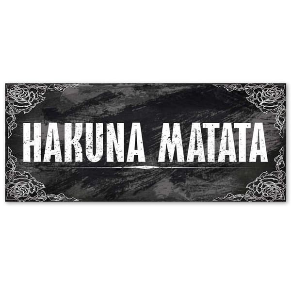 Maalaus kankaalle, Hakuna Matata Leijonakuningas - 150x50