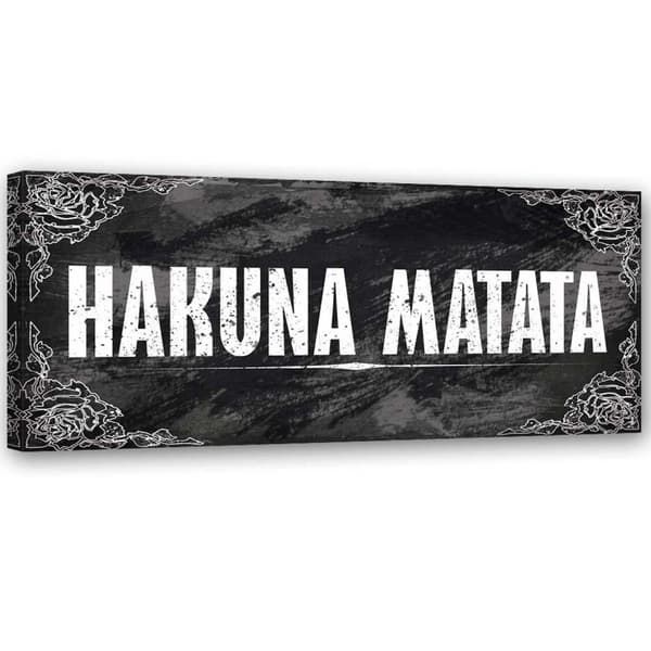 Maalaus kankaalle, Hakuna Matata Leijonakuningas - 150x50