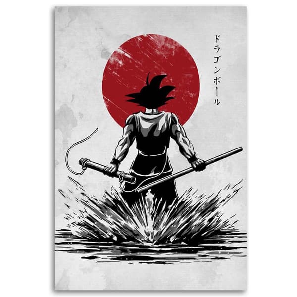 Bild på duk, Anime Manga Samurai - 70x100