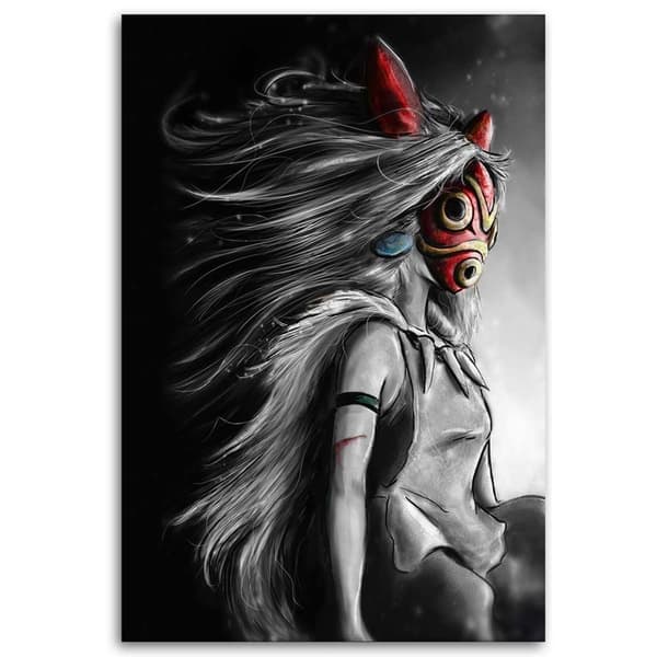 Bild på duk, Princess Mononoke Anime - 40x60
