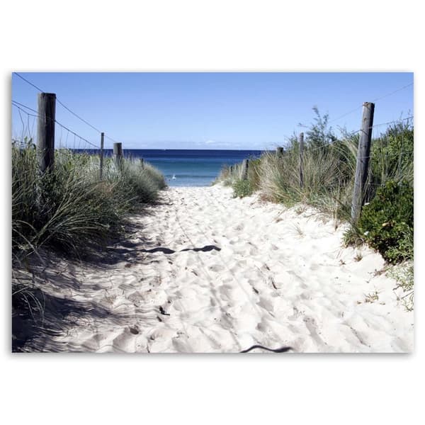 Bild på duk, Väg genom sanddynerna till stranden - 90x60