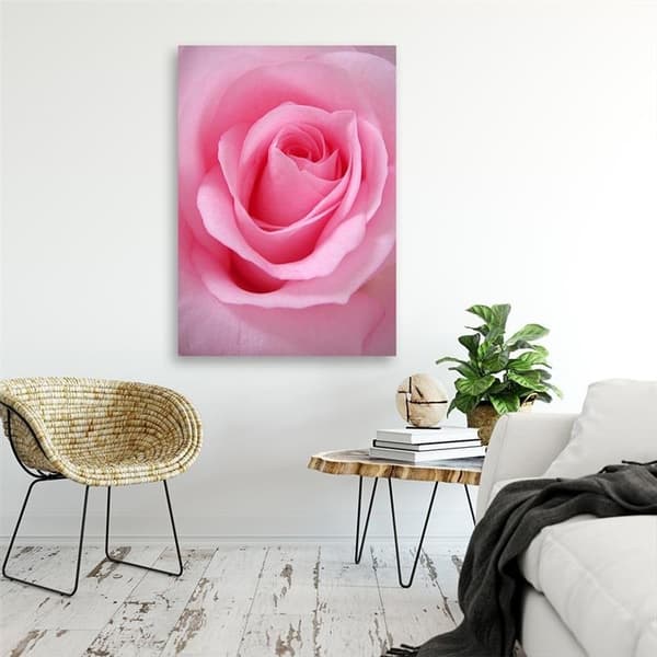 Billede, Pink rosenblade blomst - 40x60