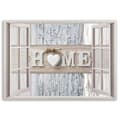 Pikkukuva 3 / 6: Kuva kankaalle, ikkunan kirjoitus Home Heart shabby chic - 90x60