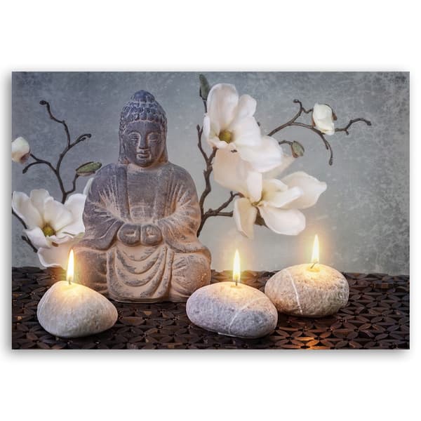 Bild, Zen Buddha orkidéblomma - 90x60