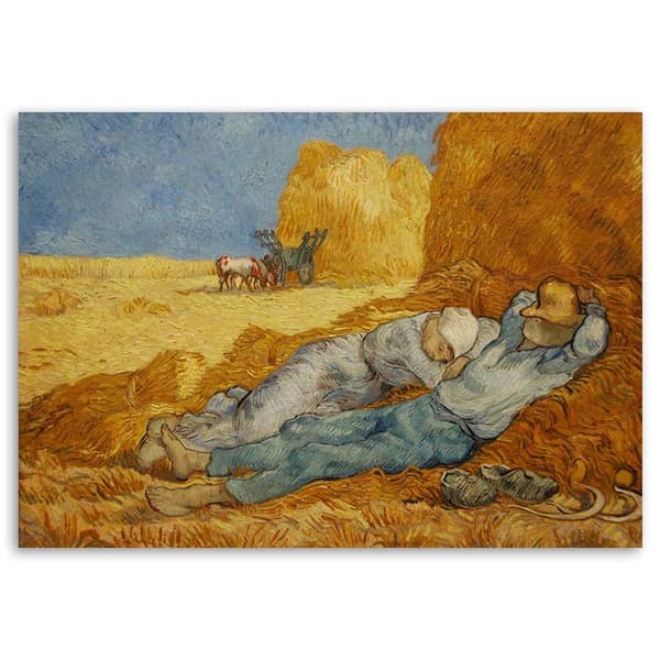 Maleri, Siesta - V. van Gogh reproduktion - 60x40