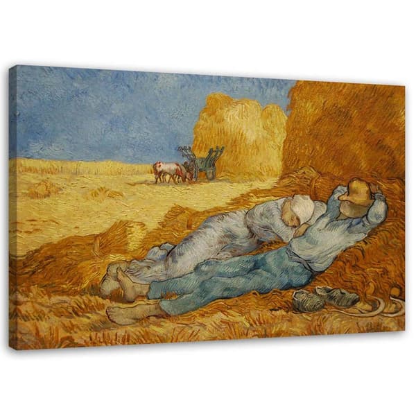 Maleri, Siesta - V. van Gogh reproduktion - 60x40