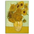 Miniatyrbillede 3 af 6: Billede på lærred, Solsikker - V. van Gogh reproduktion - 60x90