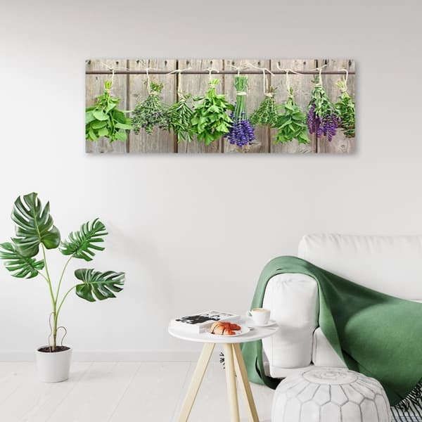 Kuva kankaalle, Yrttejä, mausteita keittiöön - 120x40