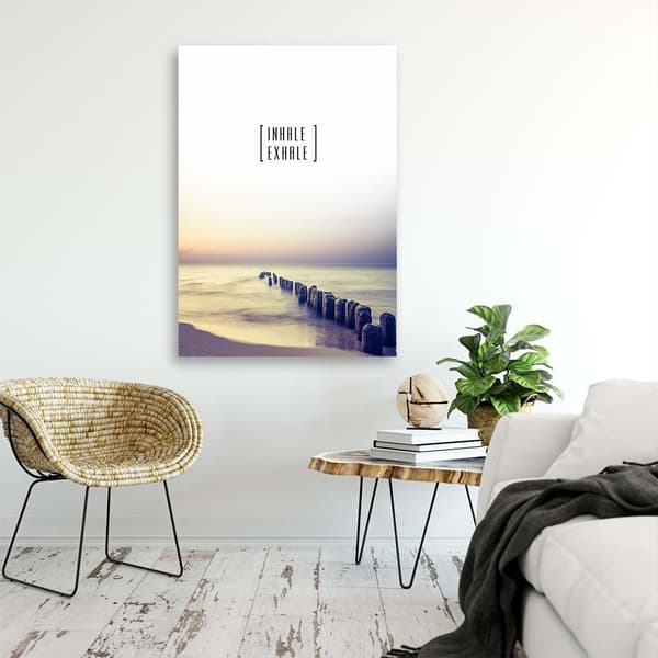 Kuva, motivoiva Hengitä sisään - uloshengitys - 60x90
