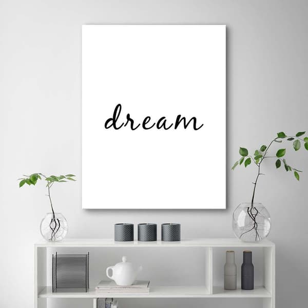 Bild, typografi Dröm - 80x120