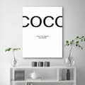Miniatyrbild 2 av 6: Bild på duk, Coco Chanel-citat - 60x90