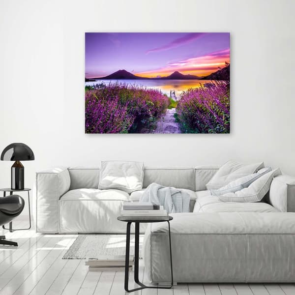 Billede på lærred, Lilla paradis - 60x40