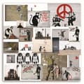 Miniatyrbild 3 av 6: Bild på duk, Banksy Mural - samling av gatukonstverk - 60x60