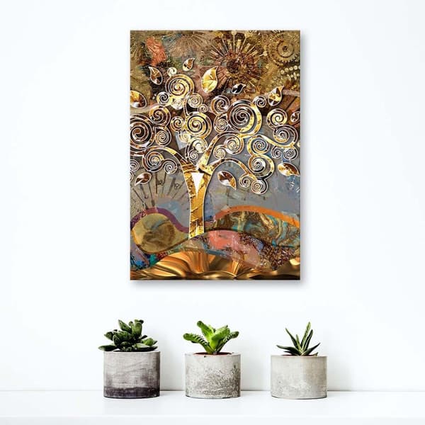 Bild på duk, Kärlekens träd - G. Klimt reproduktion - 80x120
