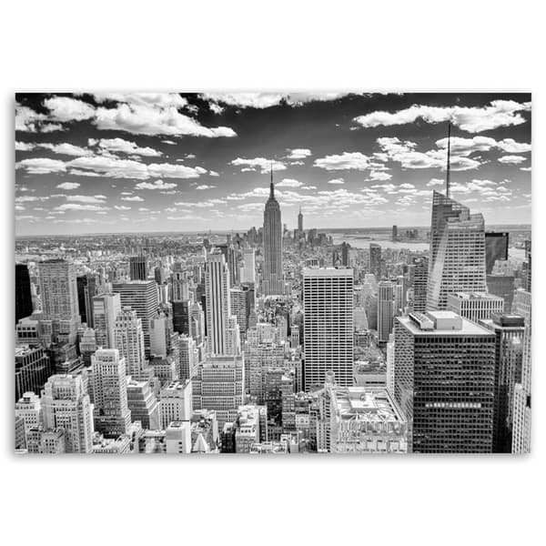 Billede på lærred, udsigt over Manhattan - 120x80